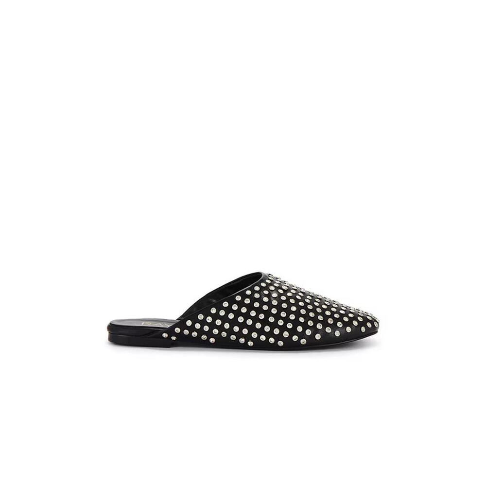 Revolve RAYE Isa Slide flat black studded  Rhinestone size 6 NIB $168 msrp - Picture 5 of 12